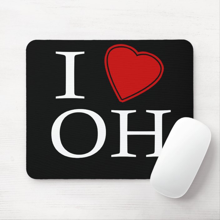 I Love Ohio Mouse Pad