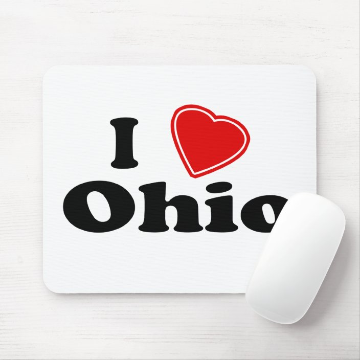 I Love Ohio Mouse Pad