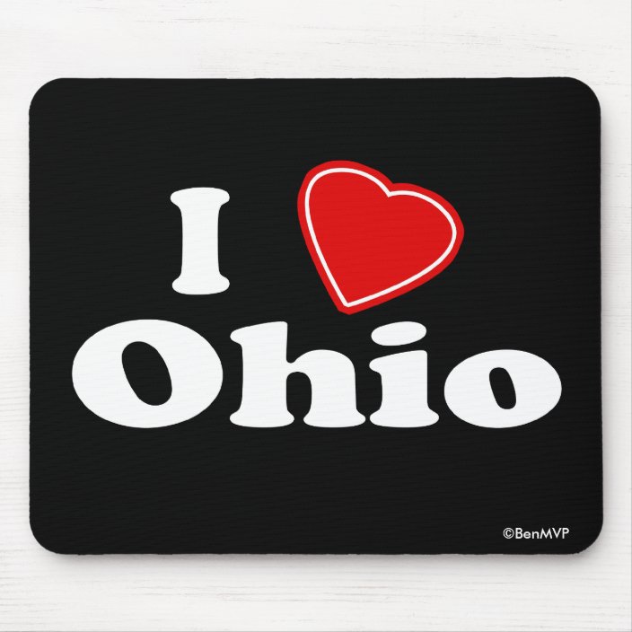 I Love Ohio Mousepad