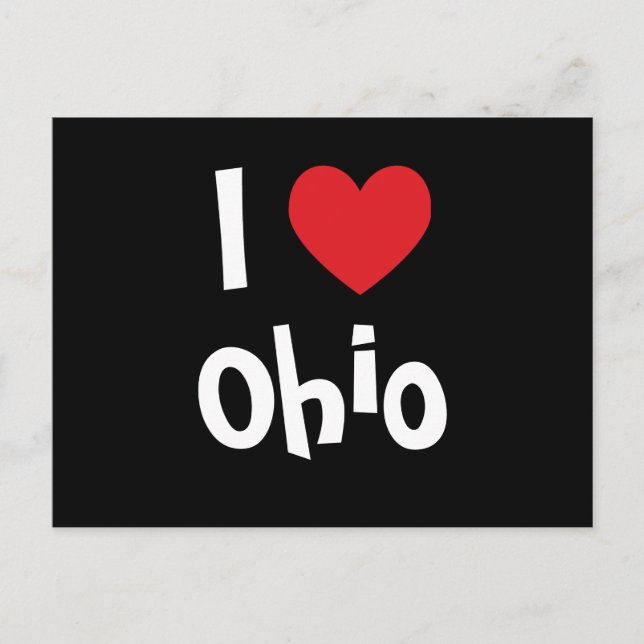 I Love Ohio Postcard (Front)