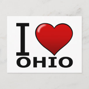 I LOVE OHIO POSTCARD