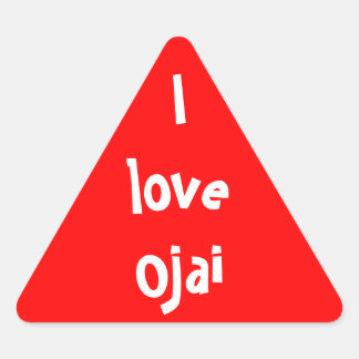 I love Ojai Triangle Sticker