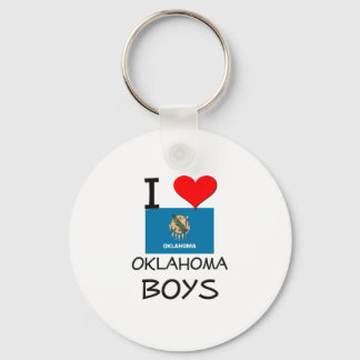 I Love Oklahoma Boys Keychain