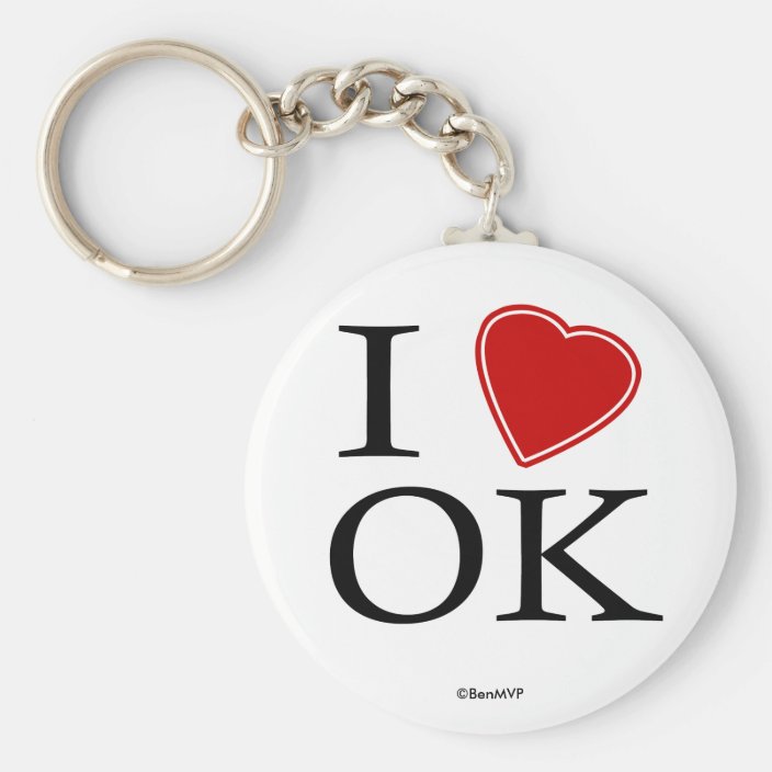 I Love Oklahoma Keychain