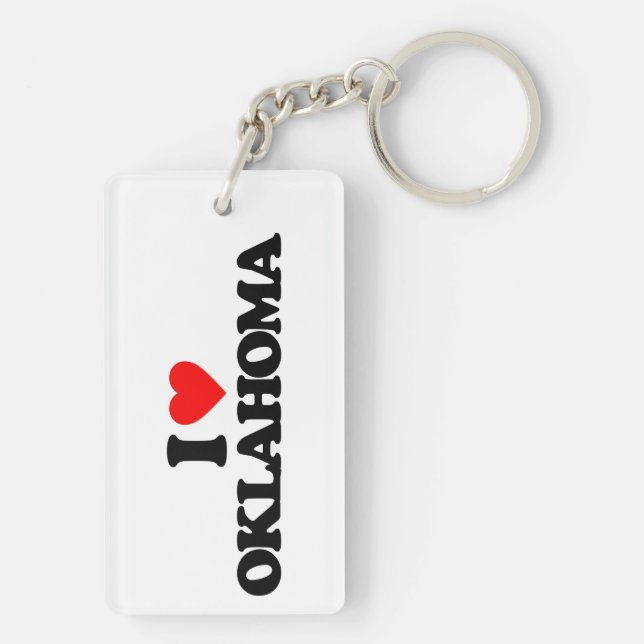 I LOVE OKLAHOMA KEYCHAIN (Back)