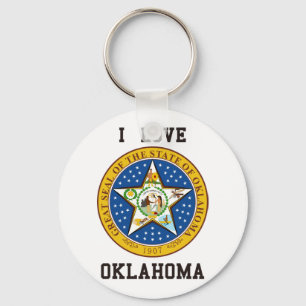 I Love Oklahoma Keychain