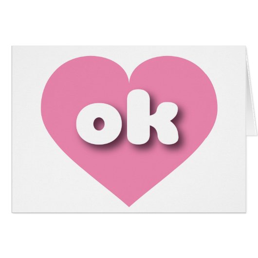 I love Oklahoma - ok pink heart (Front Horizontal)