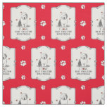 I Love Old English Sheepdogs (Gray 1) Cute OES Fabric