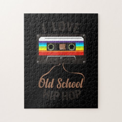 I LOVE OLD SCHOOL HIP HOP Music 80s 90s Cassette Jigsaw Puzzle