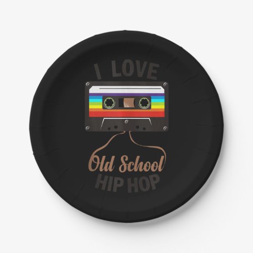 I LOVE OLD SCHOOL HIP HOP Music 80s 90s Cassette Paper Plates