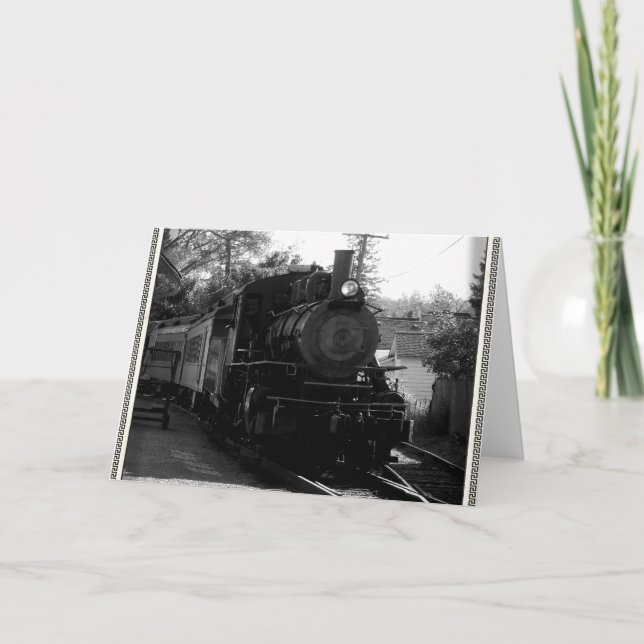 I love old trains - Arcade and Attica Railroad Card (Front)