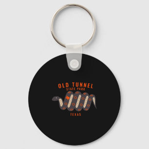 I Love Old Tunnel State Park Texas Tx Snake Vacati Keychain