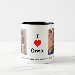 I love Oma 2 Photo Customizable Mug