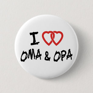 I Love Oma & Opa Button