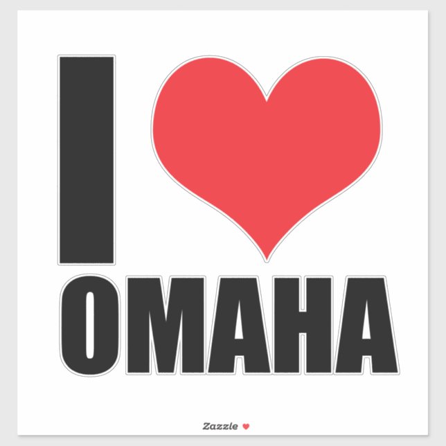 I love Omaha Sticker (Sheet)