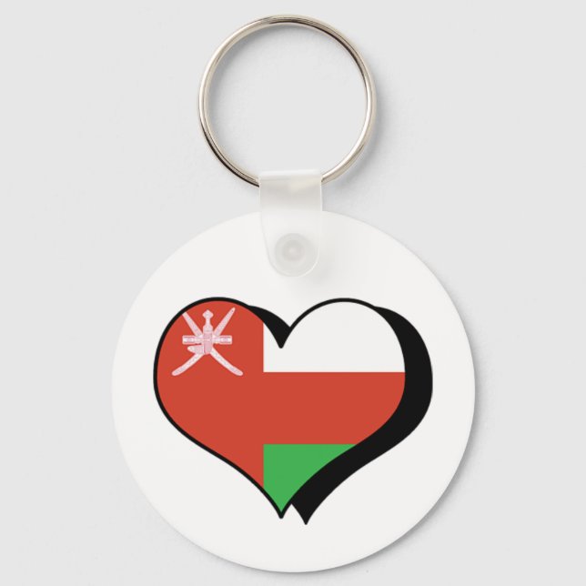 I Love Oman Keychain (Front)