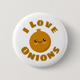 I love Onions Button