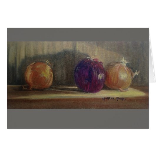 "I Love Onions" Cards (Front Horizontal)