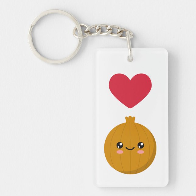 I love Onions Keychain (Front)
