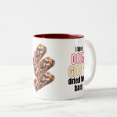 I Love Ooey Gooey Dried Fruit Bars! Two-Tone Coffee Mug (Front Right)