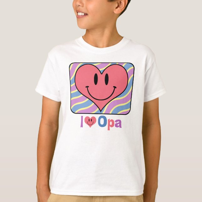 I Love Opa T-Shirt (Front)