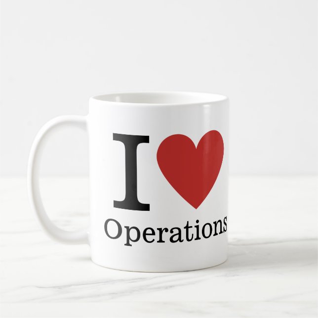 I ❤️ Love Operations - Operations Department MUG (Left)