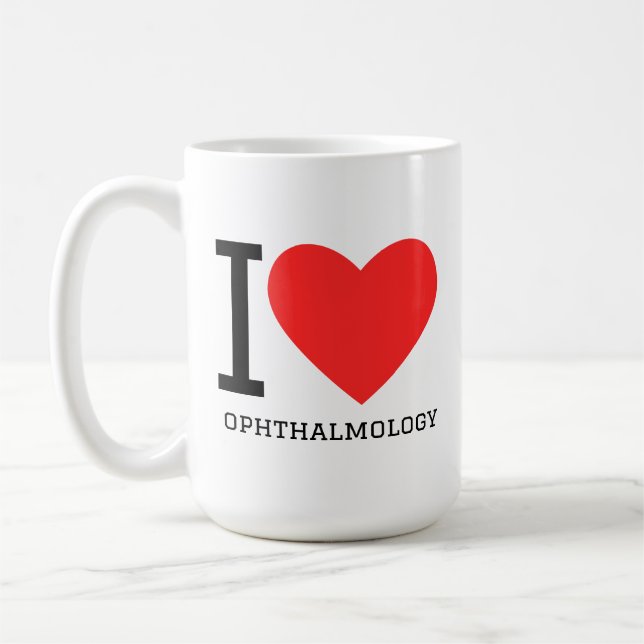 I love ophthalmology  coffee mug (Left)