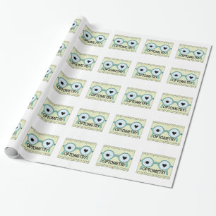 I Love Optometry Wrapping Paper