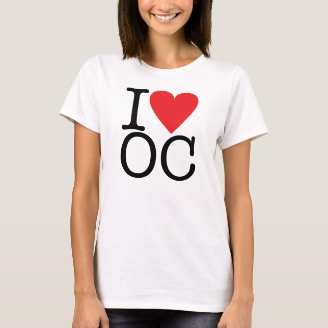 I Love Orange County T-Shirt (Front)