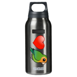 I Love Orange-faced Peach-faced Lovebirds SIGG Thermo Bottle (0.5L)