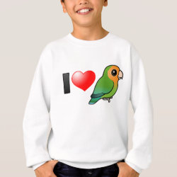 I Love Orange-faced Peach-faced Lovebirds Kids' American Apparel Organic T-Shirt