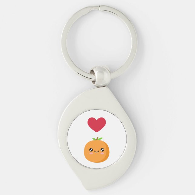 I love Oranges Keychain (Front)