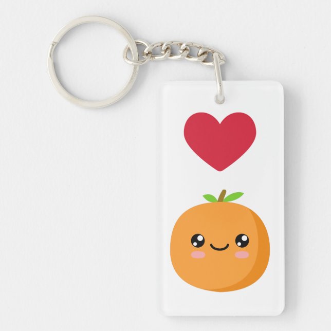 I love Oranges Keychain (Front)