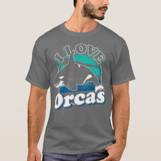 I Love Orcas Orca T-Shirt