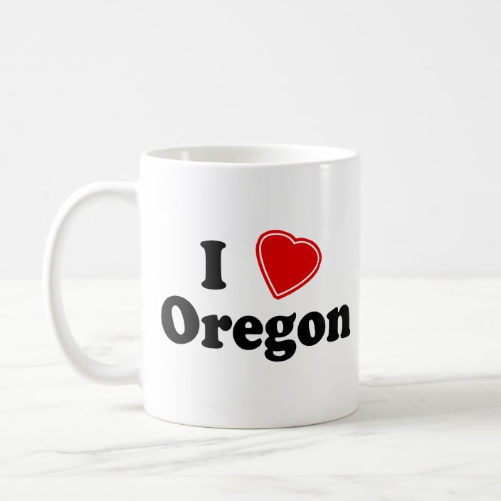 I Love Oregon Mug