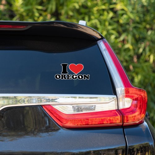 I Love Oregon Sticker