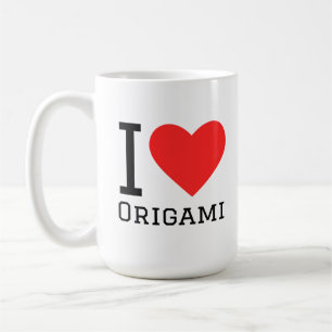 I love origami coffee mug