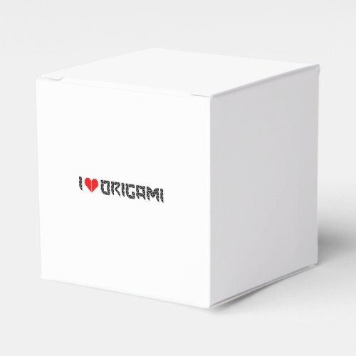 I Love Origami Favor Boxes