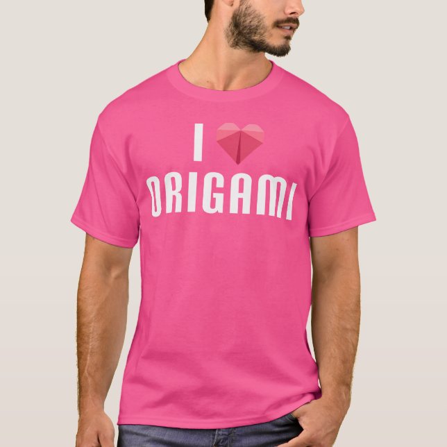 I Love Origami T-Shirt (Front)