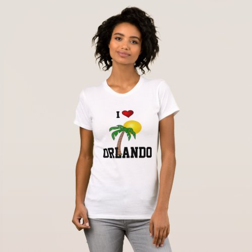 I Love Orland palm trees and sunshine T_Shirt