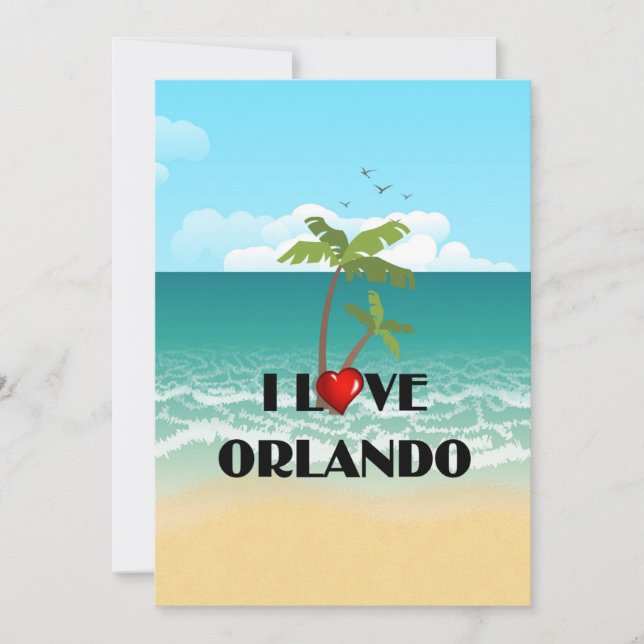 I Love Orlando, Florida Card (Front)