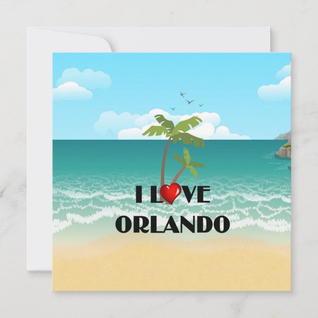 I Love Orlando, Florida Card (Front)