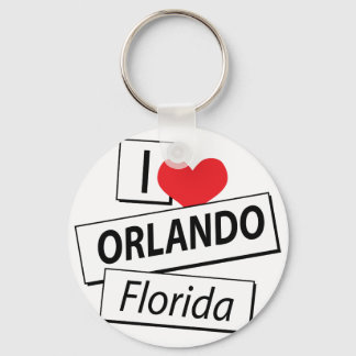 I Love Orlando Florida Keychain