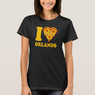 I Love Orlando Florida Pizza I Heart Orlando Flori T-Shirt