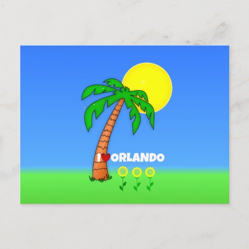 I Love Orlando Florida Postcard