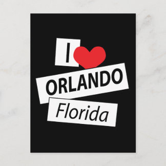 I Love Orlando Florida Postcard