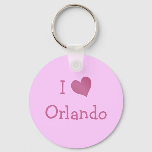 I Love Orlando Keychain