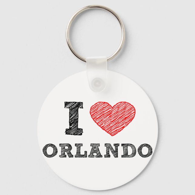 I-Love-Orlando Keychain (Front)