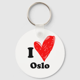 I Love Oslo Keychain
