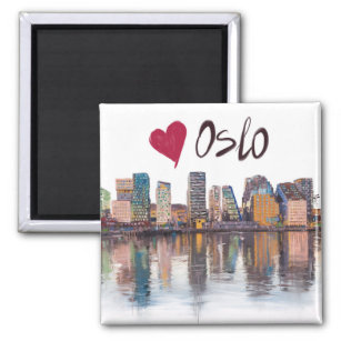 I Love Oslo I Magnet Kühlschrankmagnet Magnetschild 